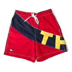 Tommy Hilfiger Graphic Swim Trunks • Medium